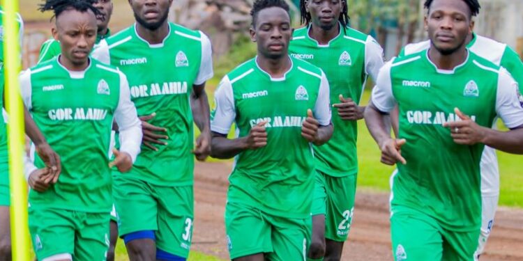 Gor Mahia training on Tuesday. Photo/Gor Mahia